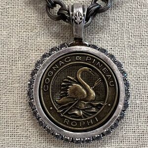 French Kande 24” Medallion Necklace.